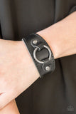 Western Wrangler - Black Bracelet - Paparazzi Accessories Bracelet Bedazzle Me Pretty Mobile Fashion Boutique