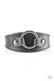 Western Wrangler - Black Bracelet - Paparazzi Accessories Bracelet Bedazzle Me Pretty Mobile Fashion Boutique