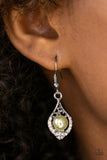 Westminster Waltz - Yellow Earrings - Paparazzi Accessories Earrings Bedazzle Me Pretty Mobile Fashion Boutique
