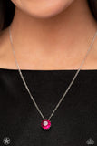 What a Gem - Pink Necklace - Paparazzi Accessories Necklace Bedazzle Me Pretty Mobile Fashion Boutique
