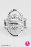 What A Prize - White Ring - Paparazzi Accessories Ring Bedazzle Me Pretty Mobile Fashion Boutique