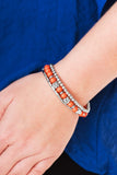 What A TREE-t! - Orange Bracelet - Paparazzi Accessories Bracelet Bedazzle Me Pretty Mobile Fashion Boutique