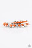 What A TREE-t! - Orange Bracelet - Paparazzi Accessories Bracelet Bedazzle Me Pretty Mobile Fashion Boutique