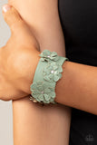 What Do You Pro-POSIES - Green Bracelet - Paparazzi Accessories Bracelet Bedazzle Me Pretty Mobile Fashion Boutique