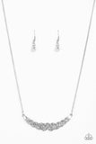 Whatever Floats Your YACHT - White Necklace - Paparazzi Accessories Necklace Bedazzle Me Pretty Mobile Fashion Boutique