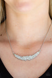 Whatever Floats Your YACHT - White Necklace - Paparazzi Accessories Necklace Bedazzle Me Pretty Mobile Fashion Boutique