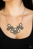 Whats Your Star Sign? - White Necklace - Paparazzi Accessories Necklace Bedazzle Me Pretty Mobile Fashion Boutique