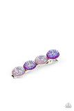 When GLEAMS Come True - Purple Hair Clip - Paparazzi Accessories Hair Clip Bedazzle Me Pretty Mobile Fashion Boutique