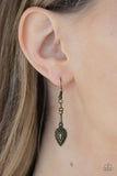 When The Hunter Becomes The Hunted - Brass Necklace - Paparazzi Accessories Necklace Bedazzle Me Pretty Mobile Fashion Boutique