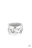 When You LEAF Expect It - Silver Ring - Paparazzi Accessories Ring Bedazzle Me Pretty Mobile Fashion Boutique