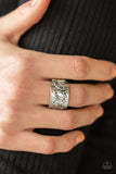 When You LEAF Expect It - Silver Ring - Paparazzi Accessories Ring Bedazzle Me Pretty Mobile Fashion Boutique