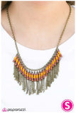 Where The Wild Things Are - Brown Necklace - Paparazzi Accessories Necklace Bedazzle Me Pretty Mobile Fashion Boutique