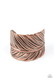 Where Theres a QUILL, Theres a Way - Copper Bracelet - Paparazzi Accessories Bracelet Bedazzle Me Pretty Mobile Fashion Boutique