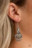 Wheres The Limo? - Silver Earrings - Paparazzi Accessories Earrings Bedazzle Me Pretty Mobile Fashion Boutique