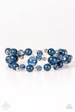 Wheres The WIRE? - Blue Bracelet - Paparazzi Accessories Bracelet Bedazzle Me Pretty Mobile Fashion Boutique