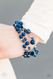 Wheres The WIRE? - Blue Bracelet - Paparazzi Accessories Bracelet Bedazzle Me Pretty Mobile Fashion Boutique