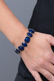 Whimsical Glow - Blue Bracelet - Paparazzi Accessories Bracelet Bedazzle Me Pretty Mobile Fashion Boutique