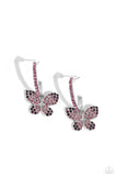 Whimsical Waltz - Purple Earrings - Paparazzi Accessories Earrings Bedazzle Me Pretty Mobile Fashion Boutique