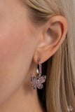 Whimsical Waltz - Purple Earrings - Paparazzi Accessories Earrings Bedazzle Me Pretty Mobile Fashion Boutique