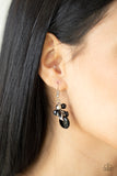 Whimsically Musical - Black Earrings - Paparazzi Accessories Earrings Bedazzle Me Pretty Mobile Fashion Boutique