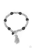 Whimsically Wanderlust - Black Bracelet - Paparazzi Accessories Bracelet Bedazzle Me Pretty Mobile Fashion Boutique