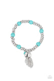Whimsically Wanderlust - Blue Bracelet - Paparazzi Accessories Bracelet Bedazzle Me Pretty Mobile Fashion Boutique