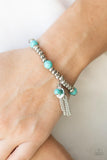 Whimsically Wanderlust - Blue Bracelet - Paparazzi Accessories Bracelet Bedazzle Me Pretty Mobile Fashion Boutique