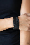 Whimsically Winging It - Black Bracelet - Paparazzi Accessories Bracelet Bedazzle Me Pretty Mobile Fashion Boutique