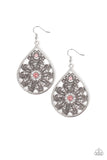 Whimsy Dreams - Pink Earrings - Paparazzi Accessories Earrings Bedazzle Me Pretty Mobile Fashion Boutique