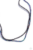 White-Collar Week - Black Necklace - Paparazzi Accessories Necklace Bedazzle Me Pretty Mobile Fashion Boutique