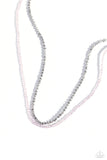 White-Collar Week - Pink Necklace - Paparazzi Accessories Necklace Bedazzle Me Pretty Mobile Fashion Boutique