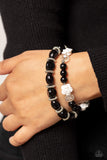 Who ROSE There? - Black Bracelet - Paparazzi Accessories Bracelet Bedazzle Me Pretty Mobile Fashion Boutique