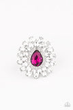 Who's Counting - Pink Ring - Paparazzi Accessories Ring Bedazzle Me Pretty Mobile Fashion Boutique