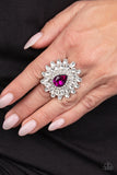 Who's Counting - Pink Ring - Paparazzi Accessories Ring Bedazzle Me Pretty Mobile Fashion Boutique