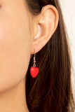 Wholeheartedly Whimsical - Red Necklace - Paparazzi Accessories Necklace Bedazzle Me Pretty Mobile Fashion Boutique