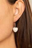 Wholeheartedly Whimsical - White Necklace - Paparazzi Accessories Necklace Bedazzle Me Pretty Mobile Fashion Boutique