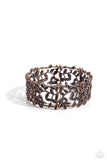 Whose VINE Is It Anyway? - Copper Bracelet - Paparazzi Accessories Bracelet Bedazzle Me Pretty Mobile Fashion Boutique