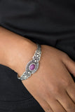 Wide Open Mesas - Purple Bracelet - Paparazzi Accessories Bracelet Bedazzle Me Pretty Mobile Fashion Boutique