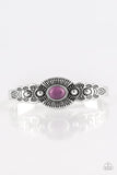 Wide Open Mesas - Purple Bracelet - Paparazzi Accessories Bracelet Bedazzle Me Pretty Mobile Fashion Boutique