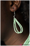 Wide Open Spaces - Green Necklace - Paparazzi Accessories Necklace Bedazzle Me Pretty Mobile Fashion Boutique