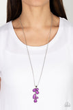 Wild Bunch Flair - Purple Necklace - Paparazzi Accessories Necklace Bedazzle Me Pretty Mobile Fashion Boutique