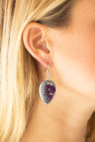 Wild Heart Wonder - Purple Earrings - Paparazzi Accessories Earrings Bedazzle Me Pretty Mobile Fashion Boutique