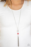 Wild Horse Wonder - Red Necklace - Paparazzi Accessories Necklace Bedazzle Me Pretty Mobile Fashion Boutique