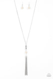 Wild Horse Wonder - White Necklace - Paparazzi Accessories Necklace Bedazzle Me Pretty Mobile Fashion Boutique