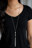 Wild Horse Wonder - White Necklace - Paparazzi Accessories Necklace Bedazzle Me Pretty Mobile Fashion Boutique