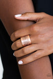Wild Meadows - Copper Ring - Paparazzi Accessories Ring Bedazzle Me Pretty Mobile Fashion Boutique