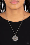 Wild Prairies - Yellow Necklace - Paparazzi Accessories Necklace Bedazzle Me Pretty Mobile Fashion Boutique