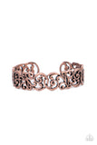 Wild Vineyards - Copper Bracelet - Paparazzi Accessories Bracelet Bedazzle Me Pretty Mobile Fashion Boutique