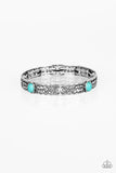 Wild West Story - Blue Bracelet - Paparazzi Accessories Bracelet Bedazzle Me Pretty Mobile Fashion Boutique