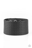Wild Wrangler - Black Bracelet - Paparazzi Accessories Bracelet Bedazzle Me Pretty Mobile Fashion Boutique